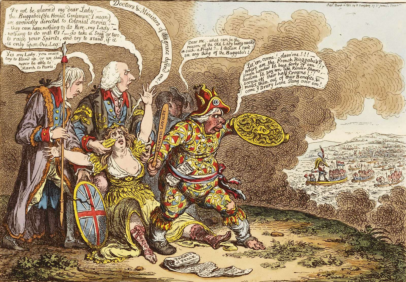 Gillray, J - 1803 - Aiuto fisico puzzle online