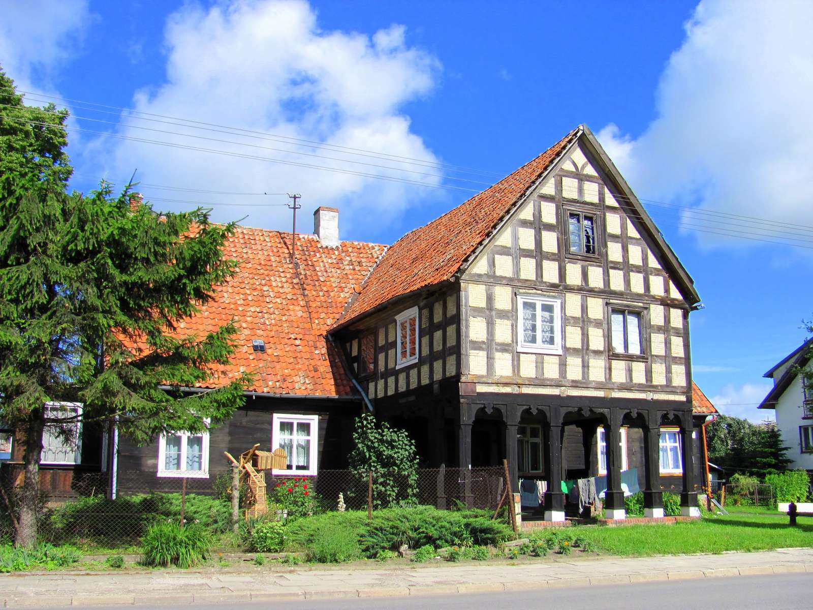 casa a cuadros rompecabezas en línea