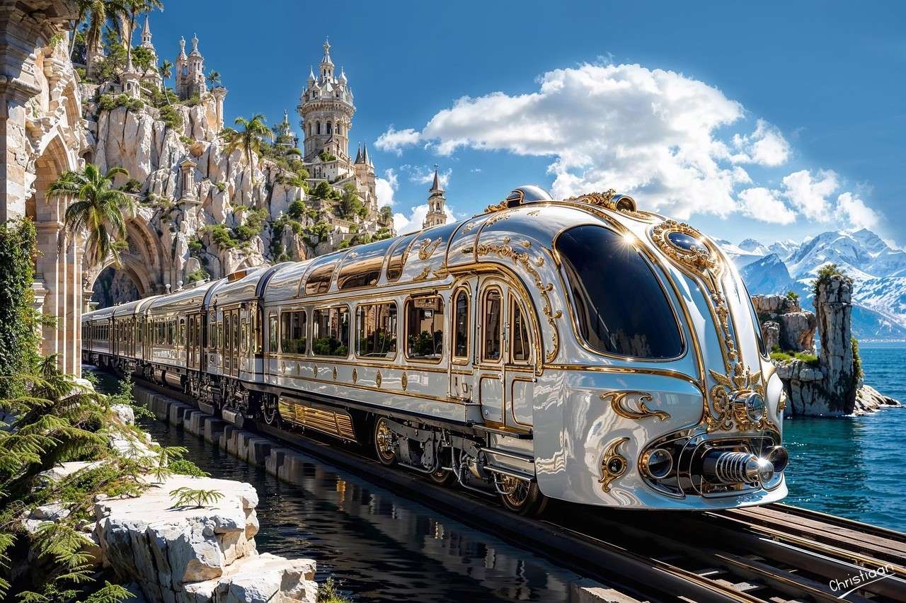 Trem, Luxo, Locomotiva. puzzle online