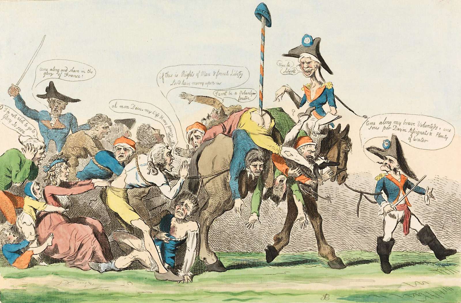 Cruikshank, R - 1791 - Freedom in French online puzzle