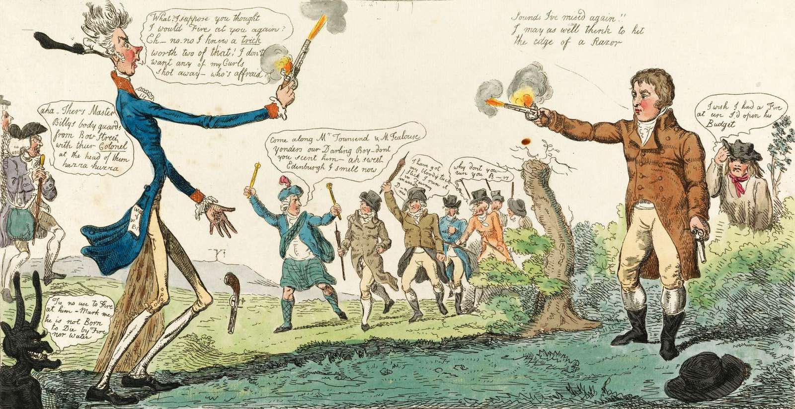 Cruikshank, R - 1794 - The Duelists jigsaw puzzle online