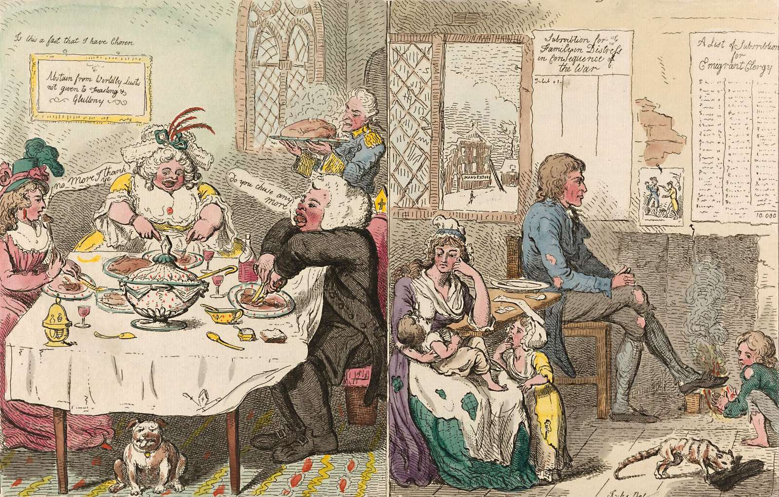 Cruikshank, R - 1794 - General Fast's consequences of the war jigsaw puzzle online
