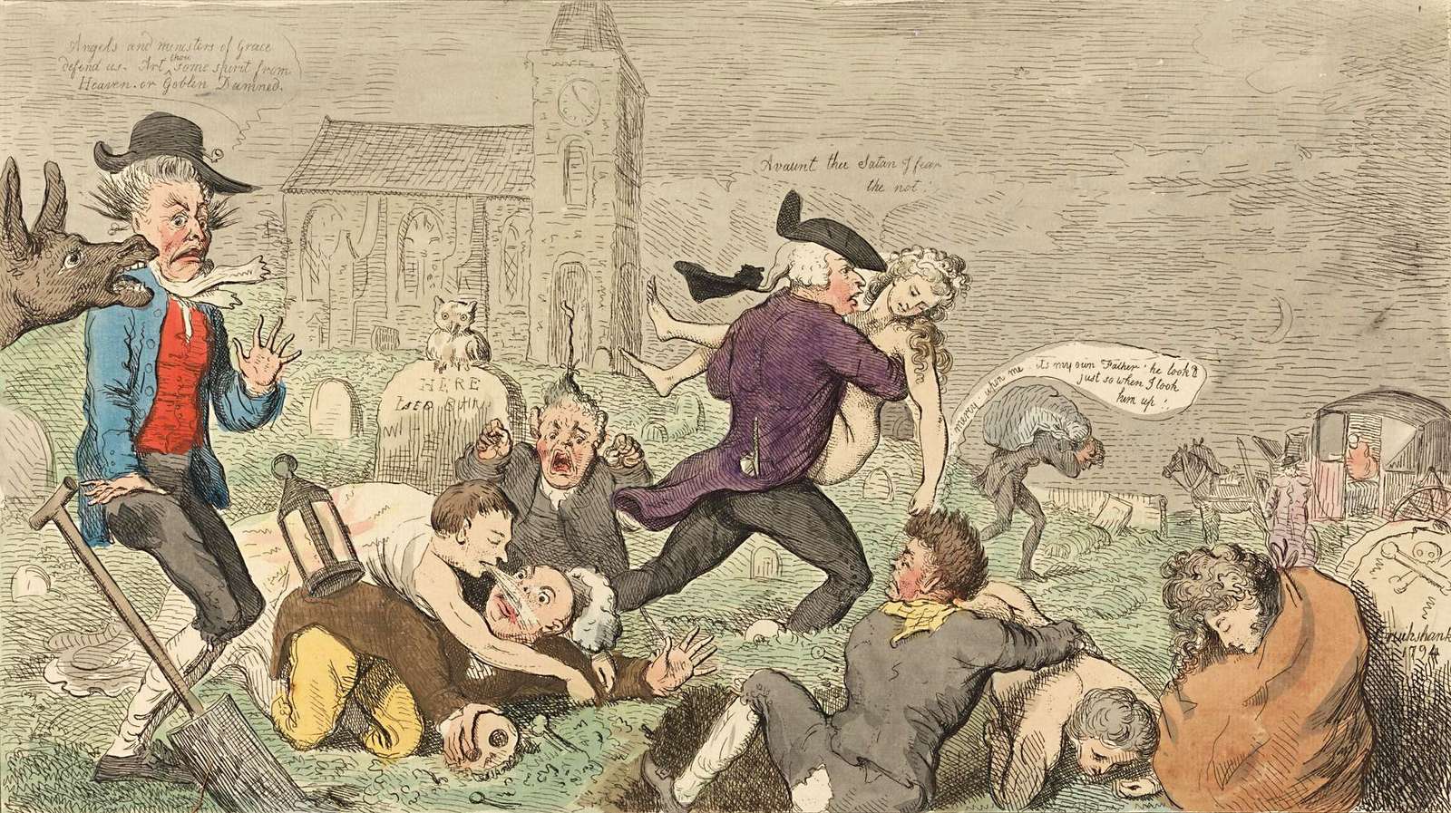 Cruikshank, R - 1794 - Disturbed Resurrection online puzzle