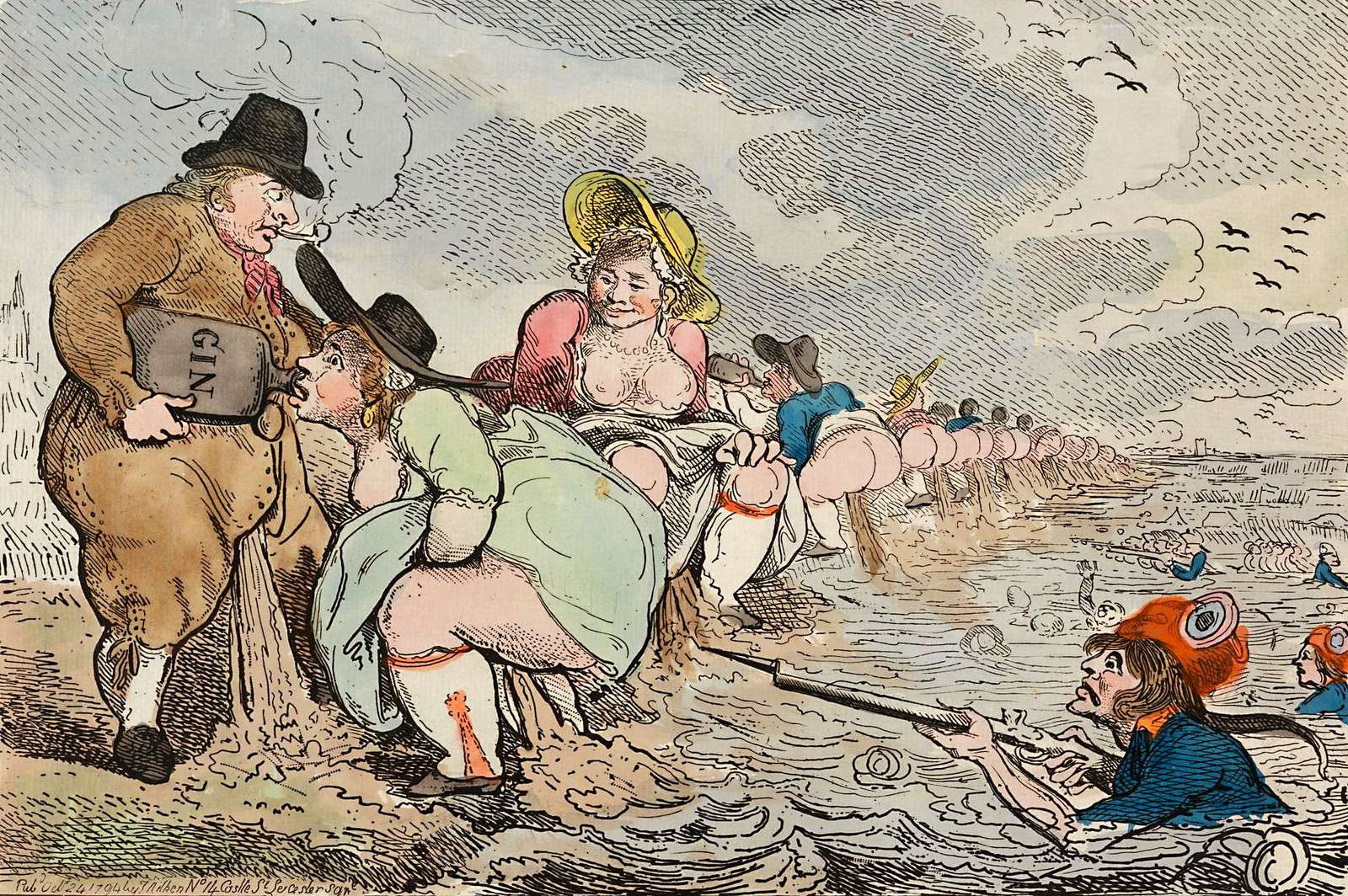Cruikshank, R - 1794 - Holland's Last Shift jigsaw puzzle online