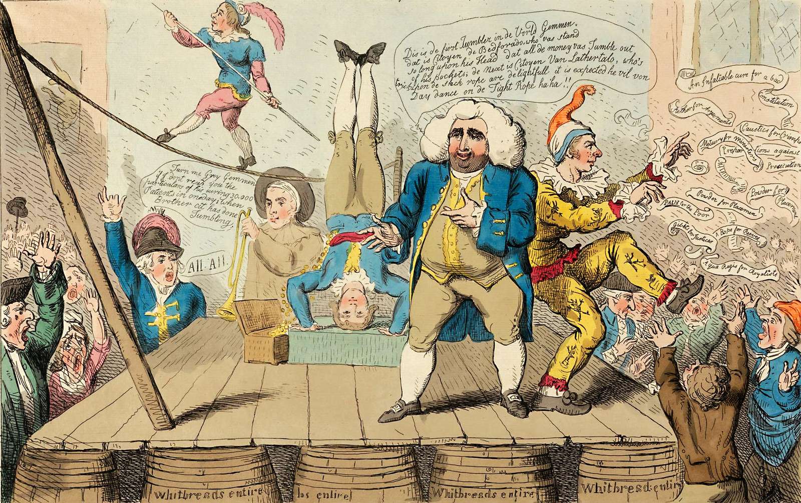 Cruikshank, R - 1795 - Westminsterský šarlatán skládačky online
