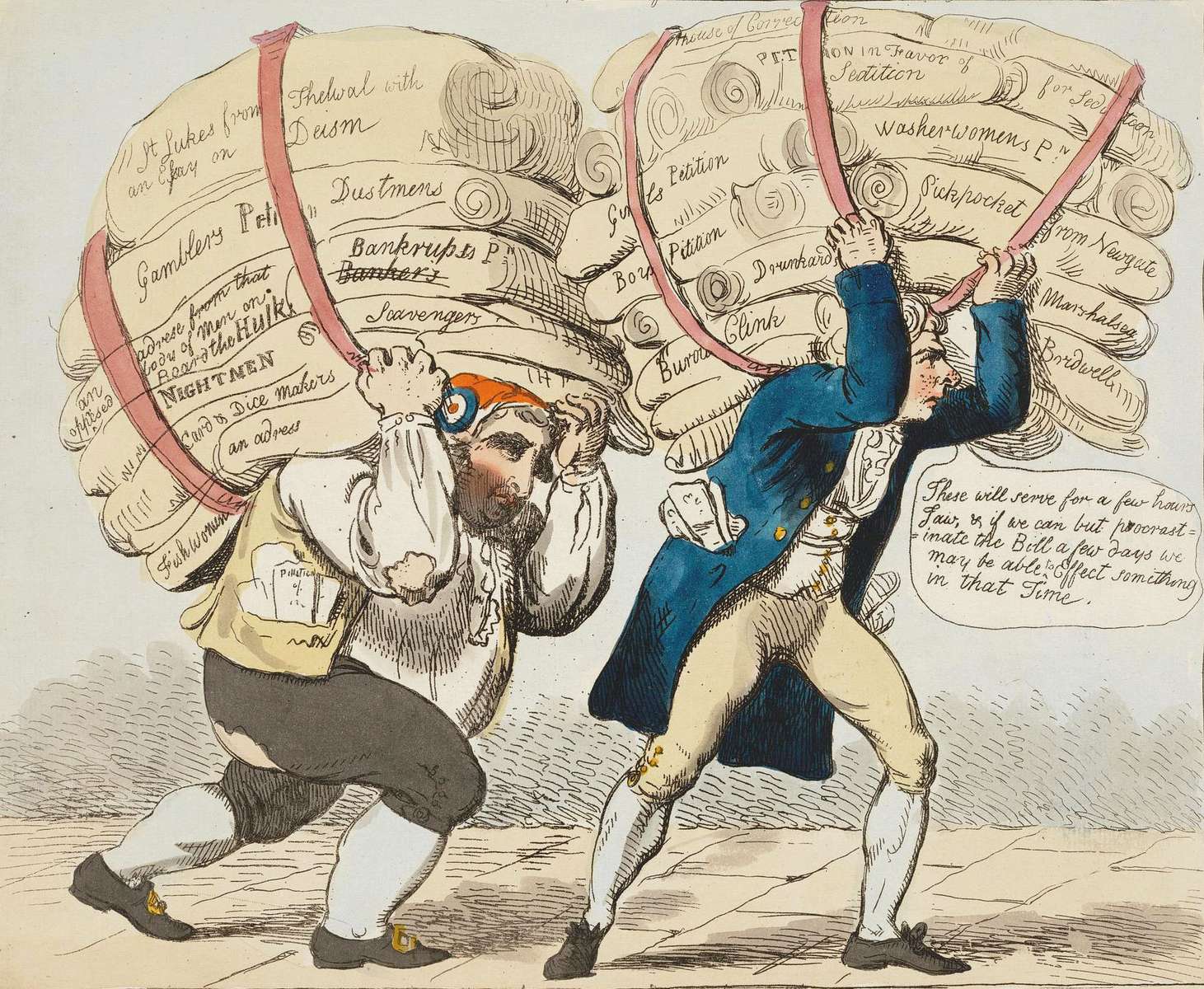 Cruikshank, R - 1795 - Luide petitieverkopers legpuzzel online