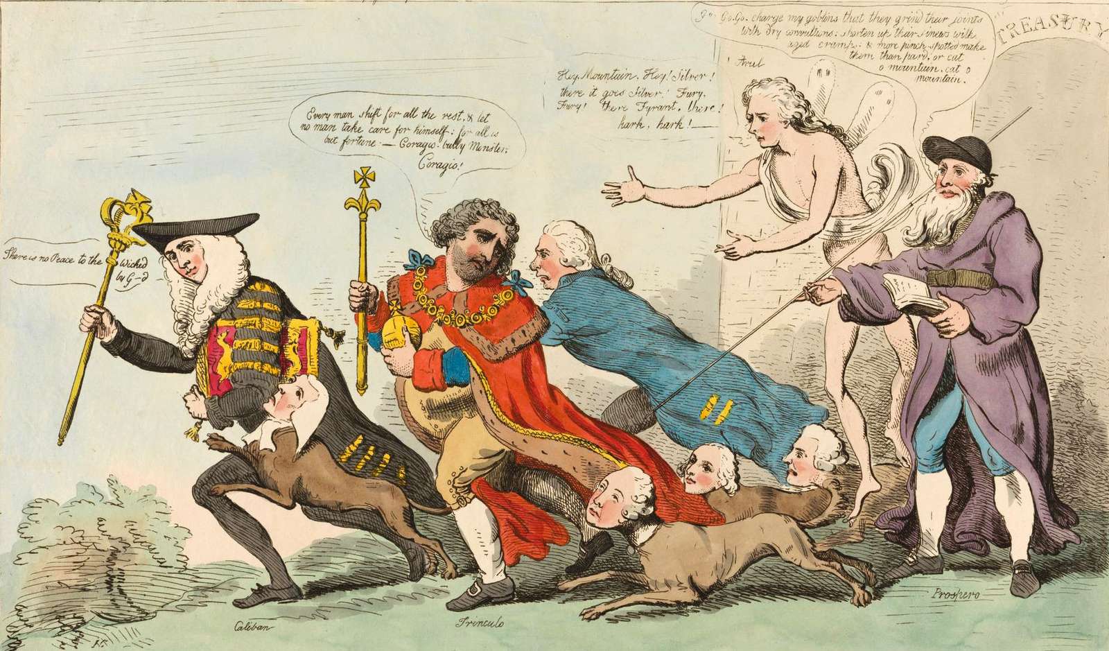 Cruikshank, R - 1795 - Shakespeare's profetie legpuzzel online