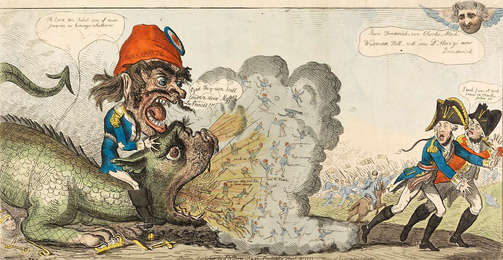 Cruikshank, R - 1797 - De Franse Bugaboo online puzzel