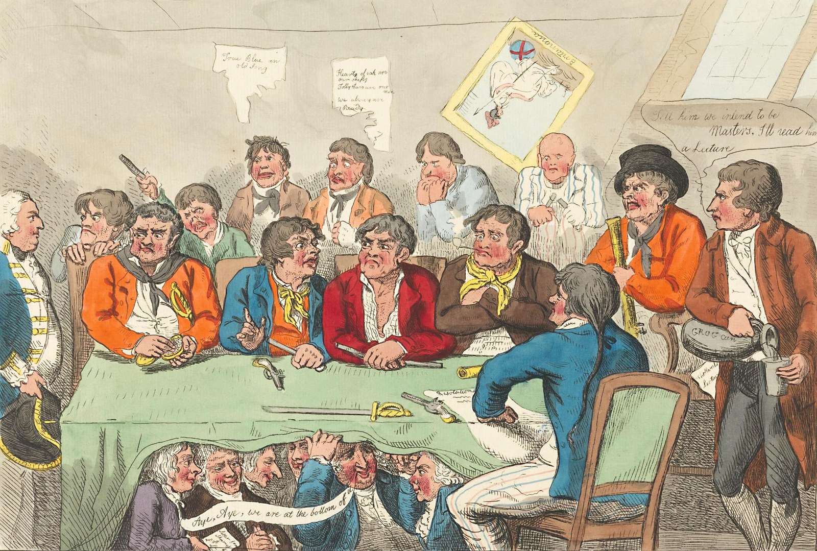 Cruikshank, R - 1797 - De raadsleden online puzzel