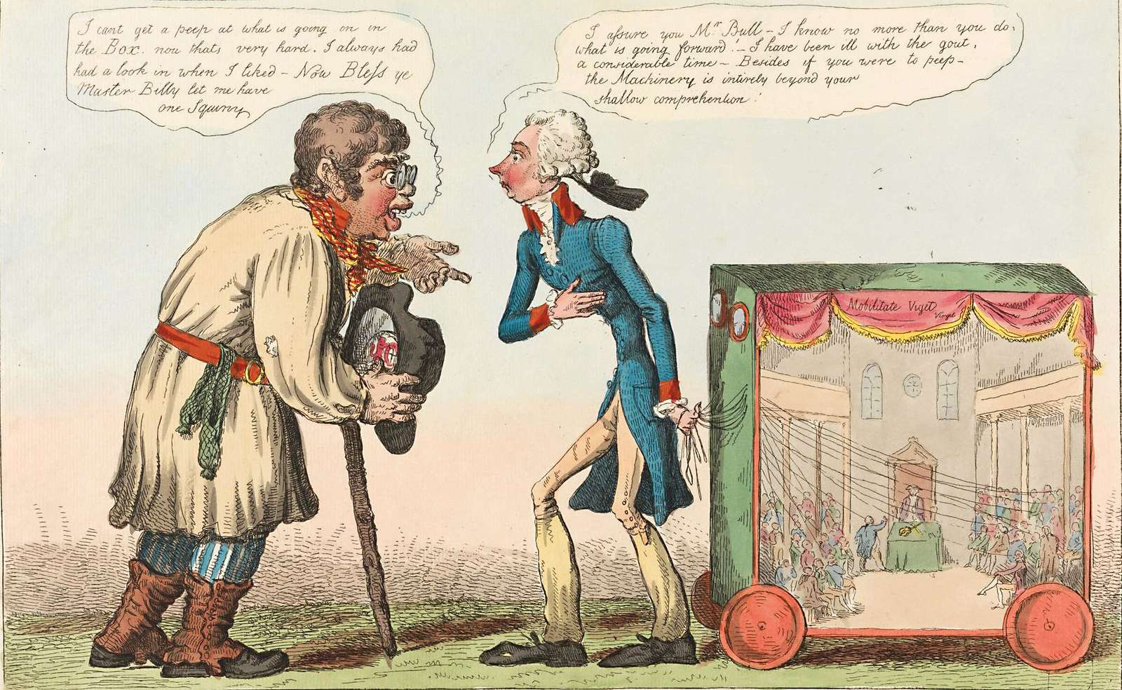 Cruikshank, R - 1798 - Billy's Fantoccini online puzzel