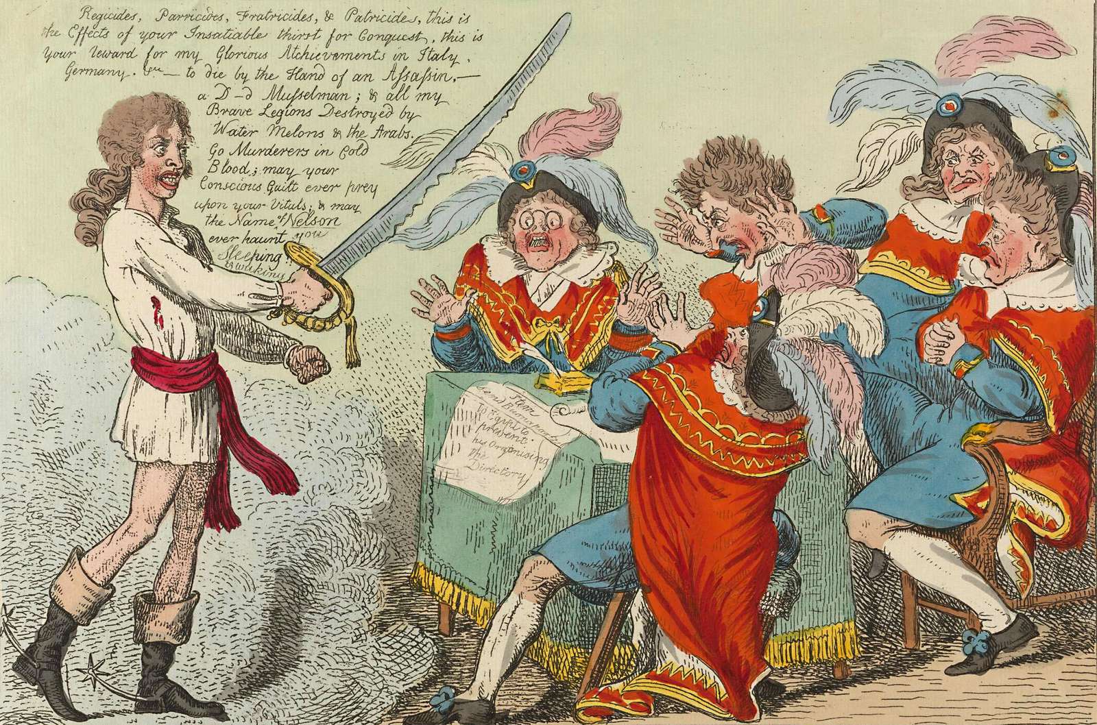 Cruikshank, R - 1799 - Bonaparte's Spirit online puzzle