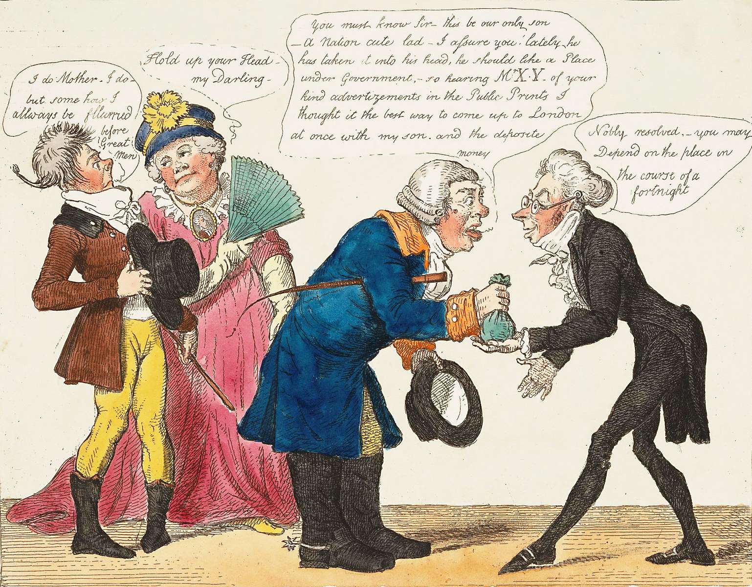 Cruikshank, R - 1799 - Courting for Promotion jigsaw puzzle online