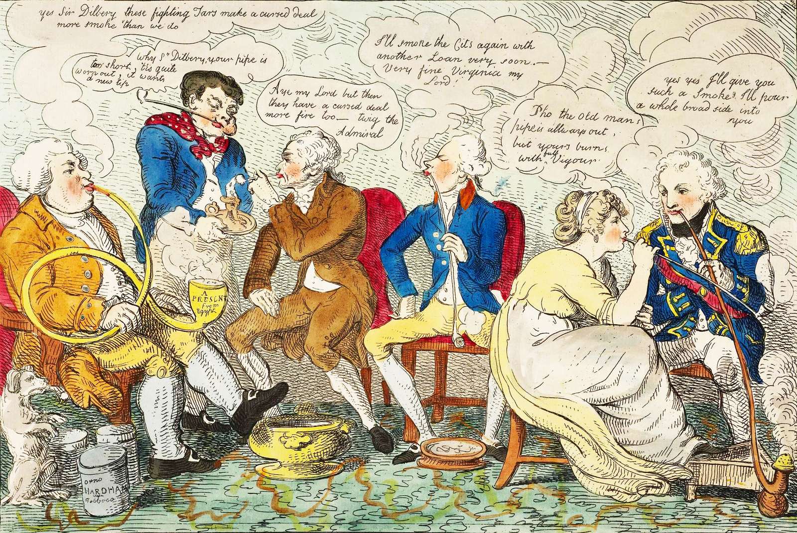 Cruikshank, R - 1800 - Smoking Habits jigsaw puzzle online