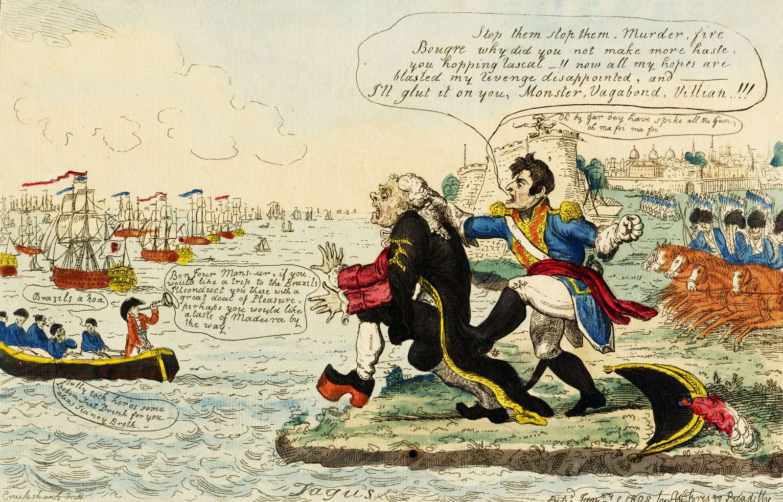 Cruikshank, R - 1808 - Fler fartyg och handel pussel på nätet