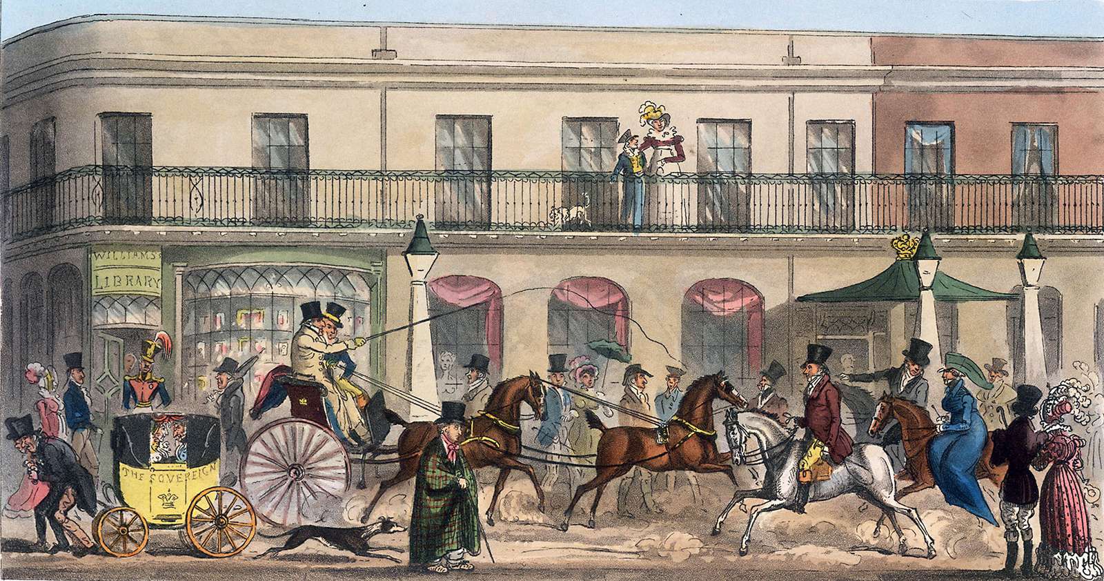 Cruikshank, R – 1825 – Ekscentryk w Cheltenham puzzle online