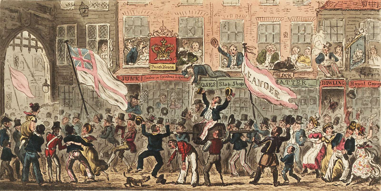 Cruikshank, R – 1825 – Point Street, Portsmouth puzzle online