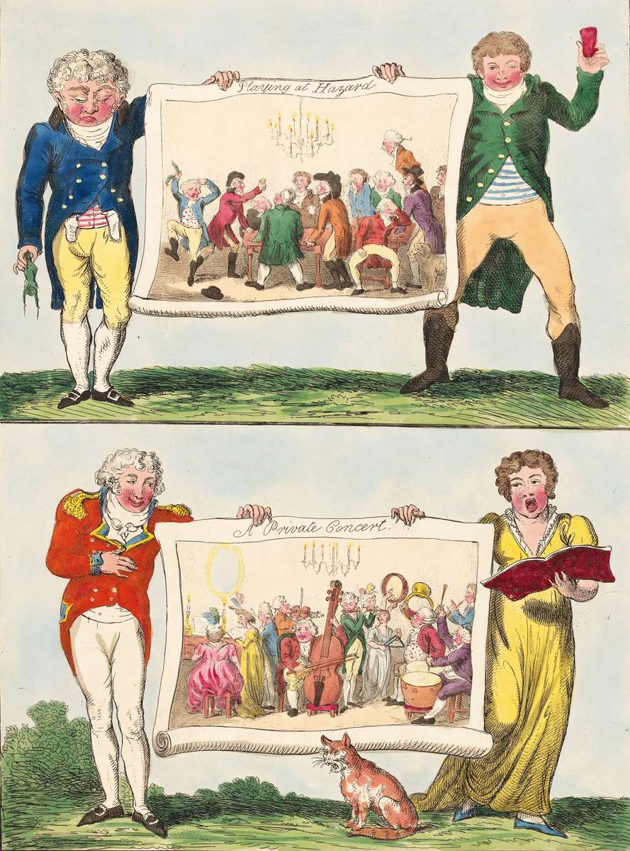 Cruikshank, G - 1800 - Playing and making music online puzzle