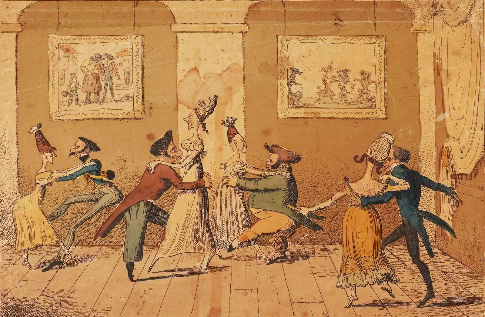 Cruikshank, G - 1817 - Waltz Interpretations jigsaw puzzle online
