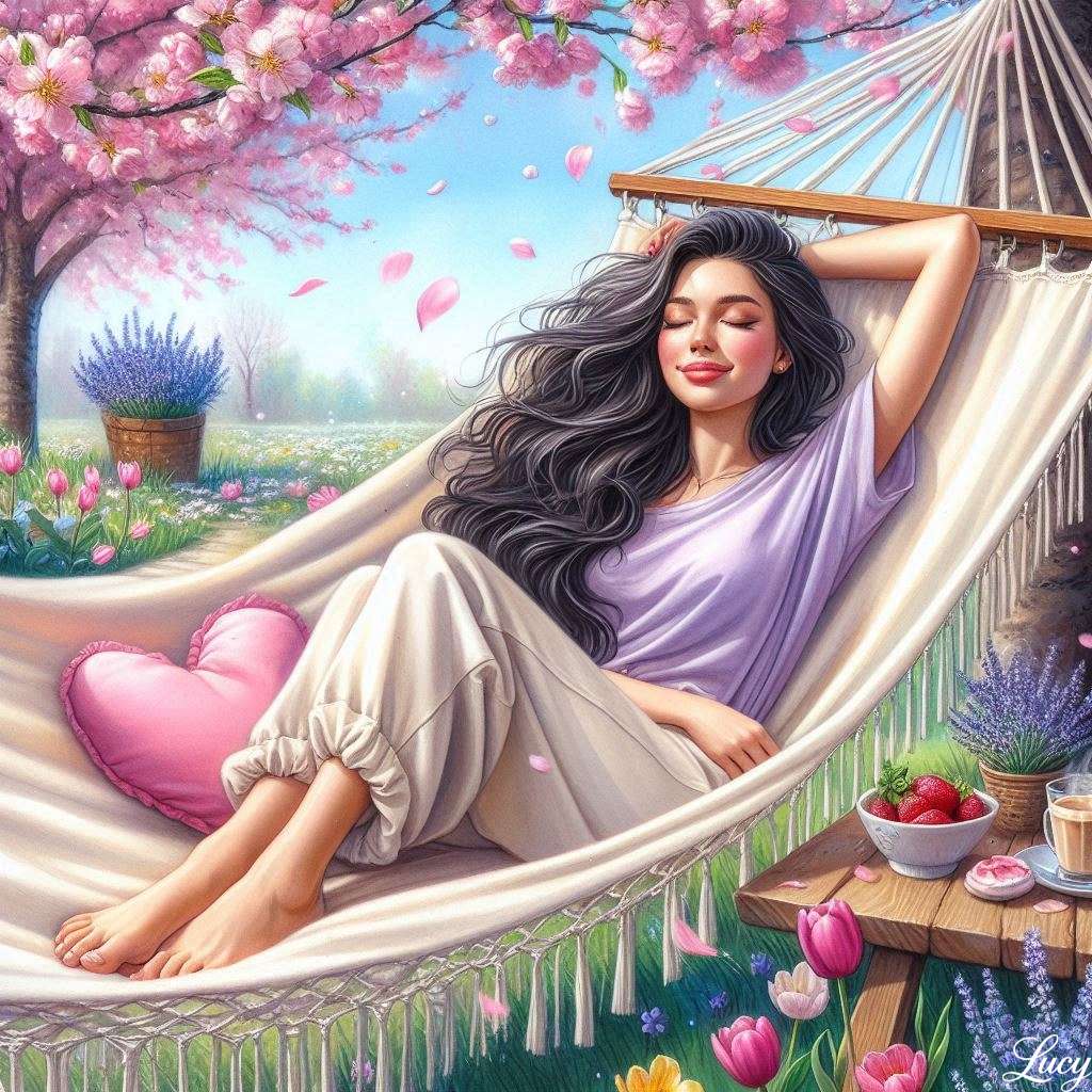 Sorridendo pacificamente puzzle online