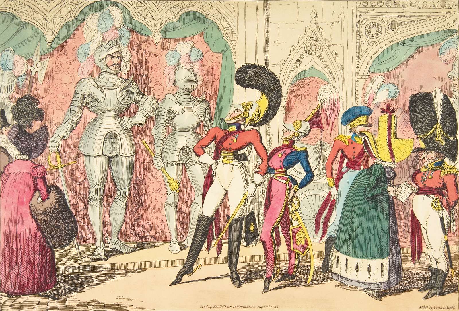 Cruikshank, G - 1835 - Antique military dandies online puzzle