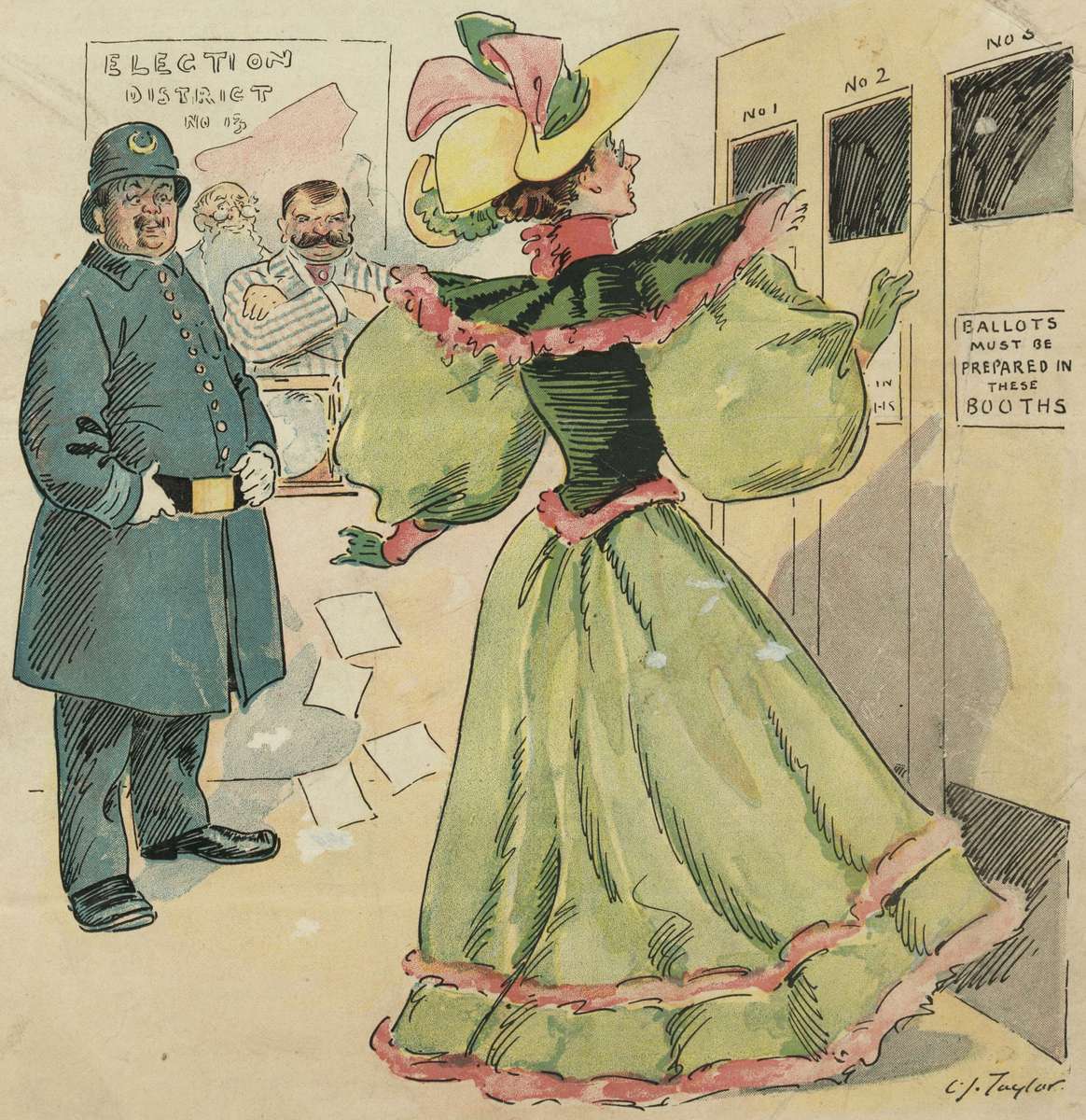 Taylor CJ -1894-06-06- Dampener for women's suffrage jigsaw puzzle online