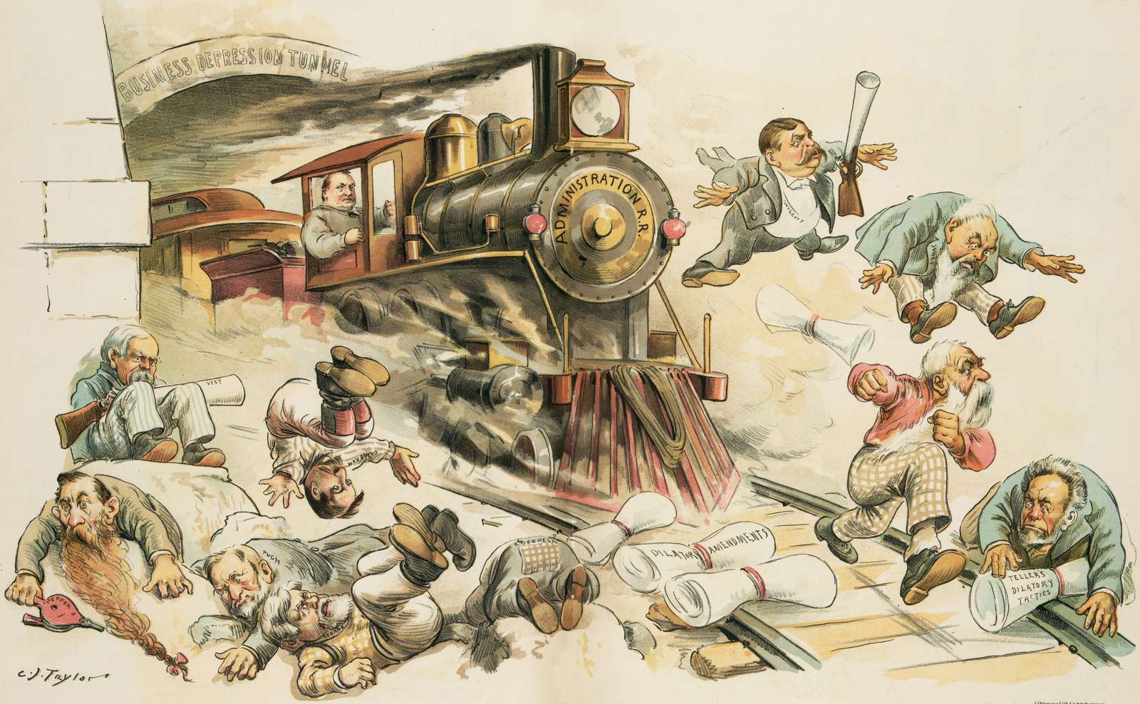 Taylor CJ - 1893 - Train cannot be stopped online puzzle