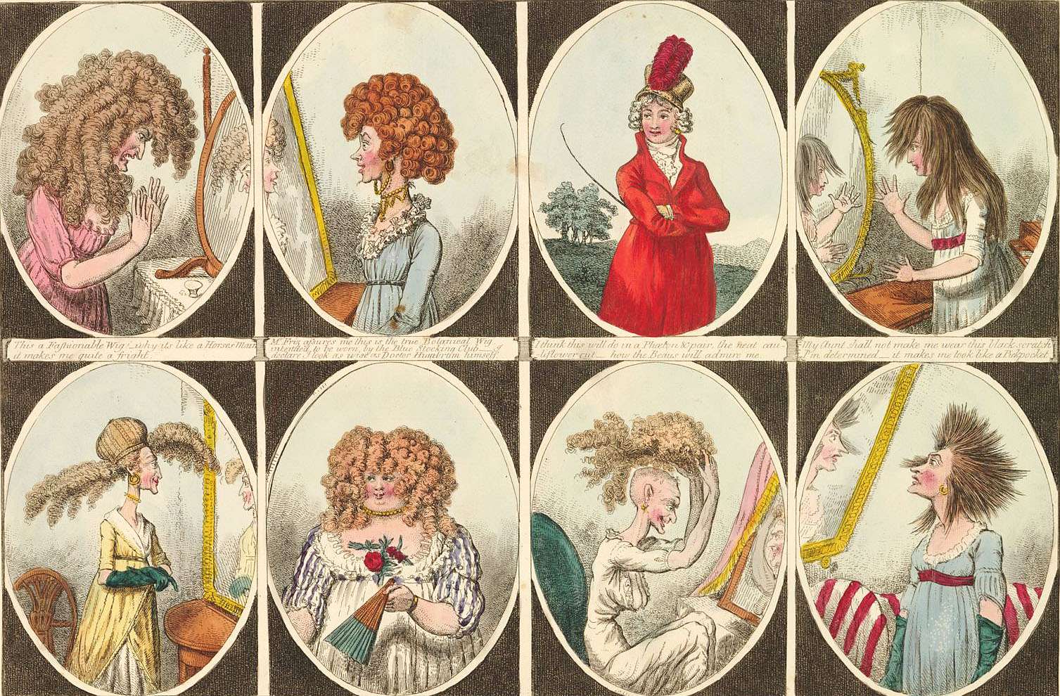 Cruikshank, G -1798- women's wigs jigsaw puzzle online