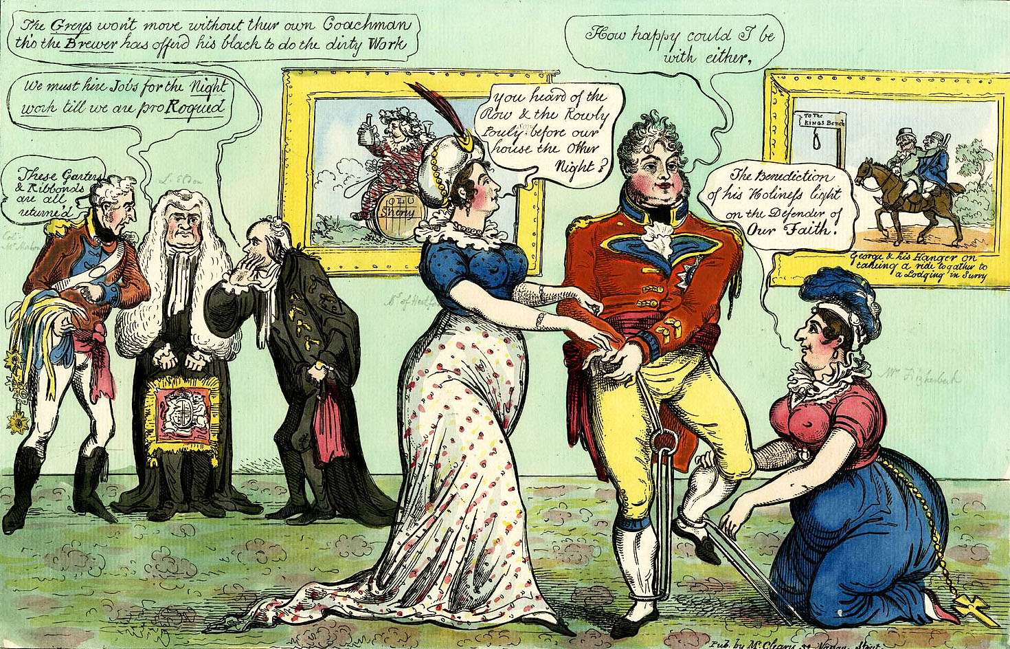 Cruikshank, G -1812- The liberation from restrictions jigsaw puzzle online
