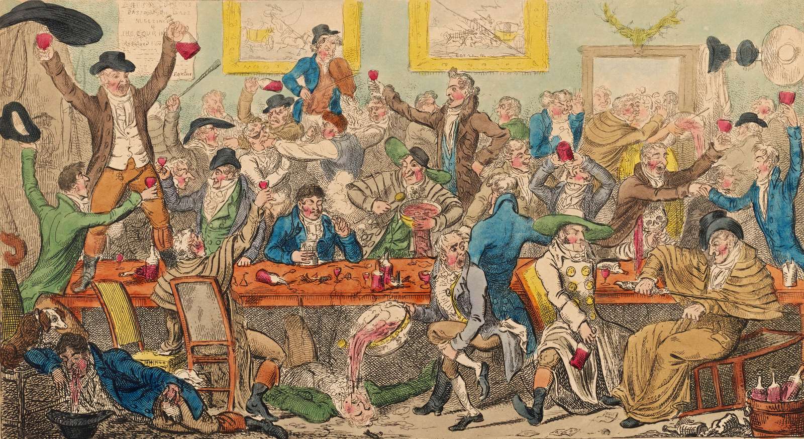 Cruikshank, G -1812- A great dinner online puzzle
