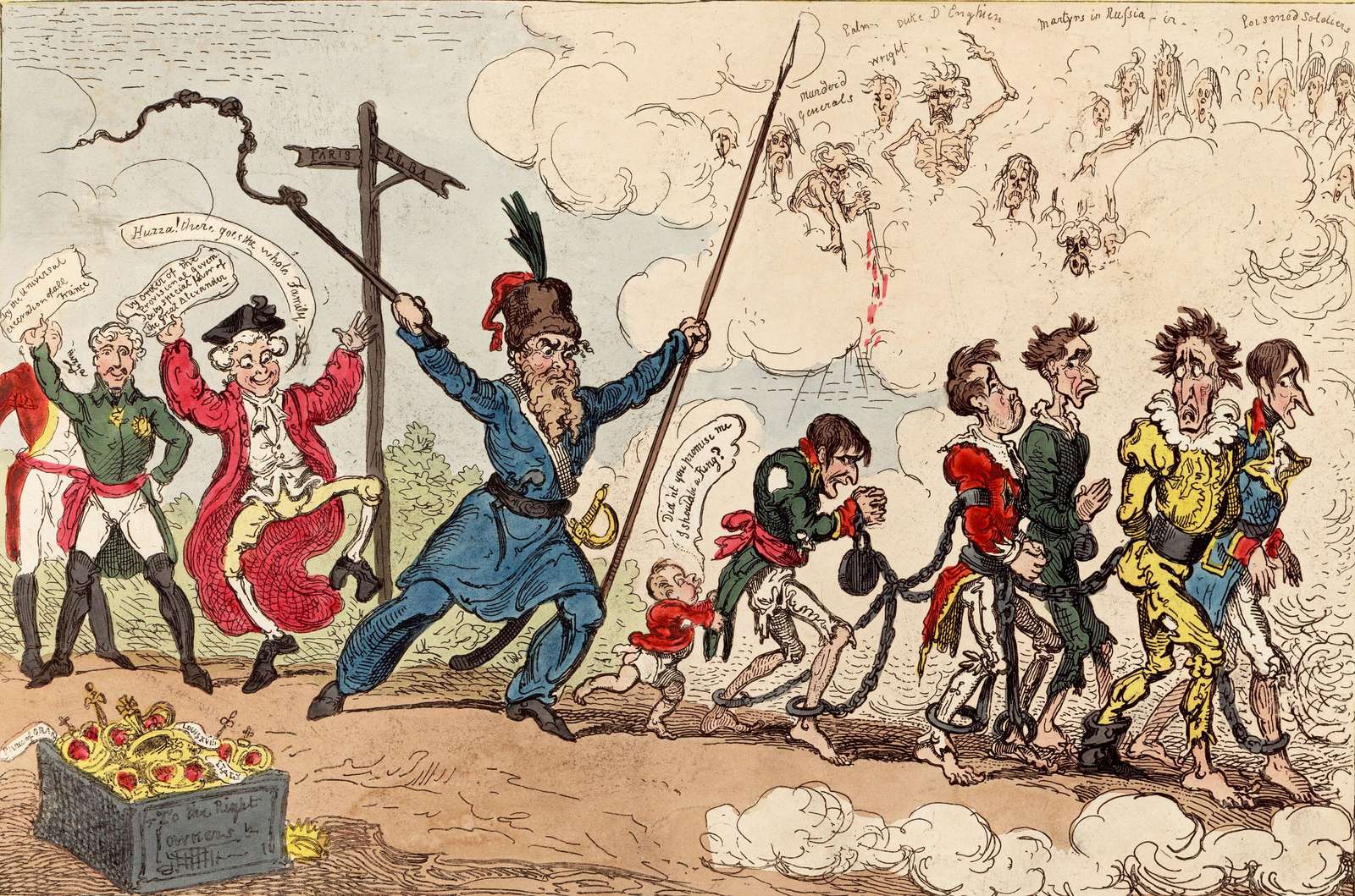 Cruikshank, G -1814- Your first and last march jigsaw puzzle online