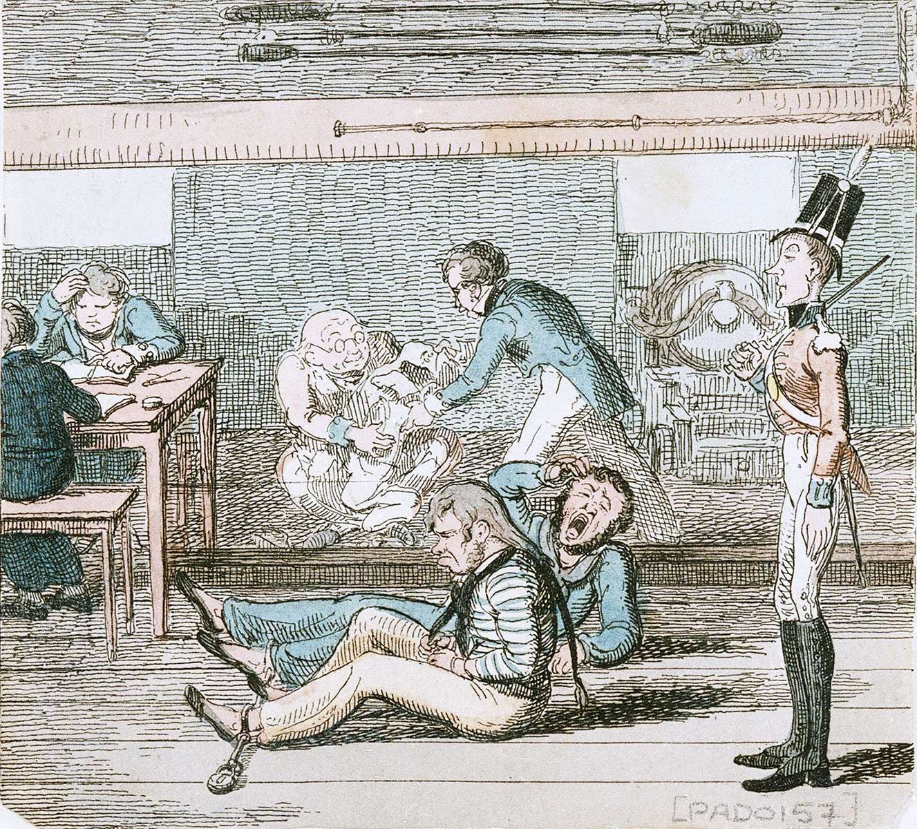 Cruikshank, G -1818- In Eisen, um sich zu besaufen Puzzlespiel online