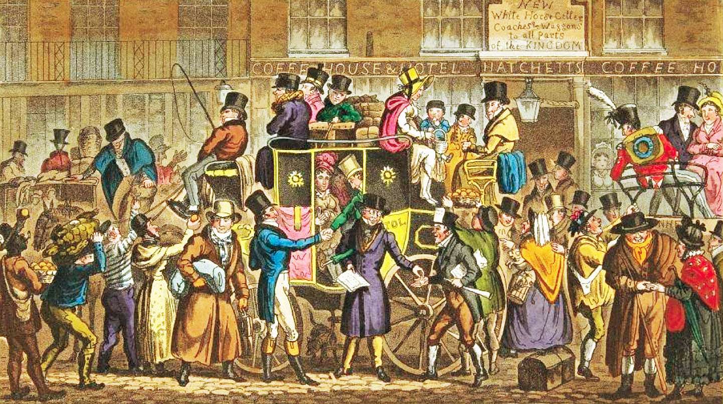 Cruikshank, G -1823- Wyjazd do Hawthorn Hall puzzle online