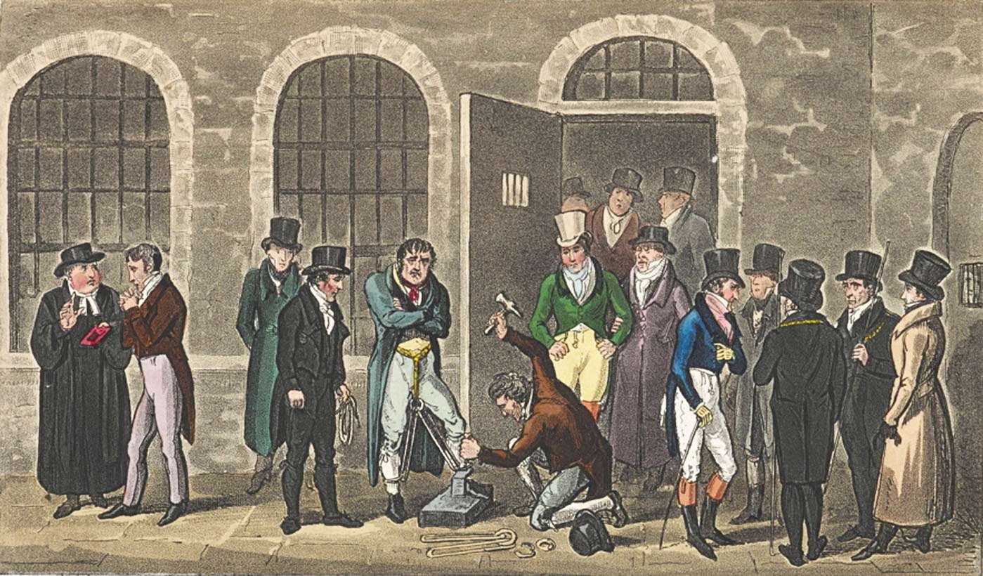 Cruikshank, G -1823- Dział prasowy w Newgate puzzle online