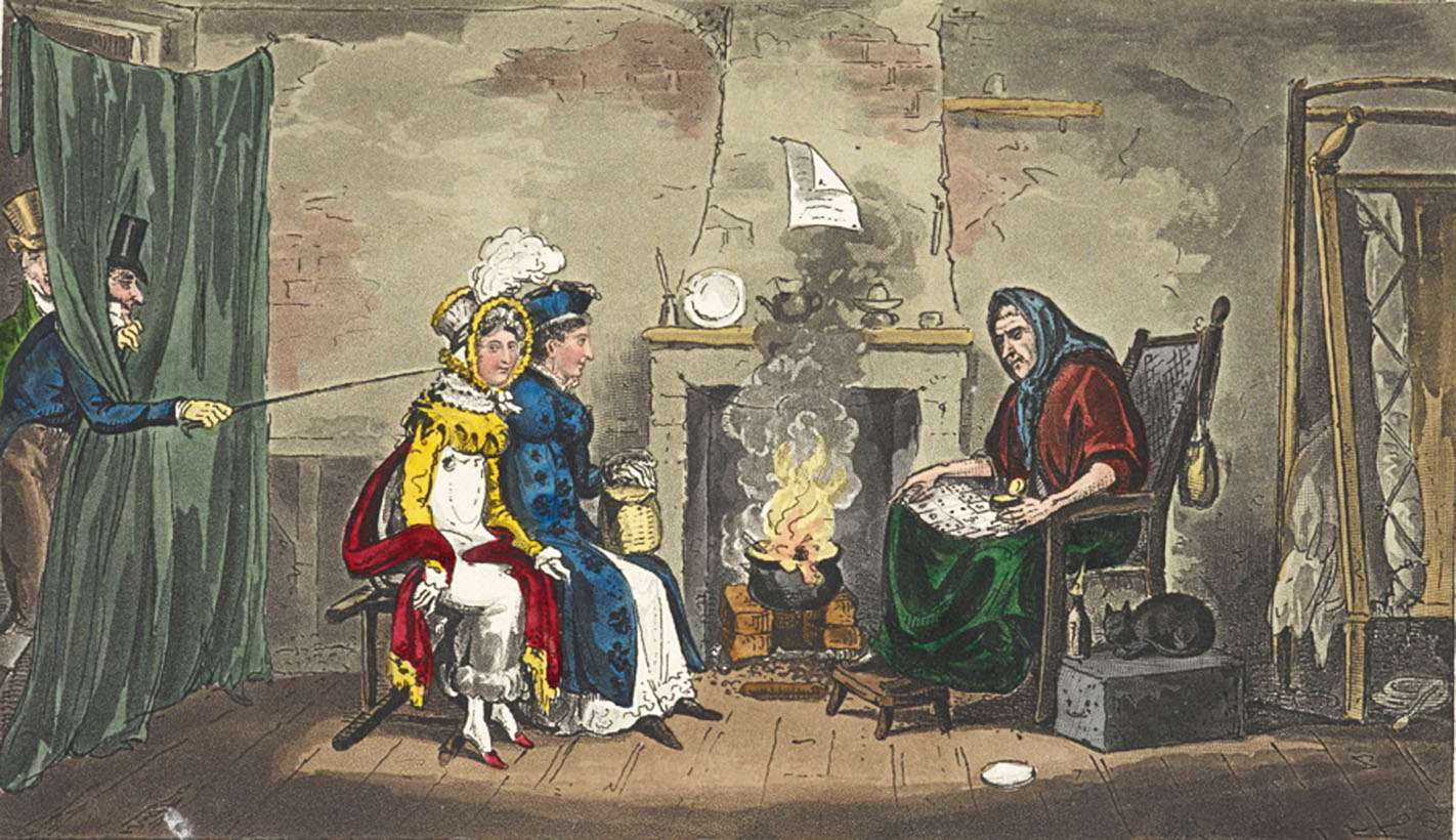 Cruikshank, G -1823- Lauserowie potajemnie pojmają Sue puzzle online