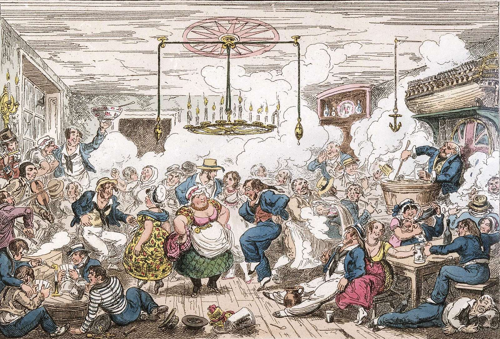 Cruikshank, G -1825- A view of the Long Room online puzzle