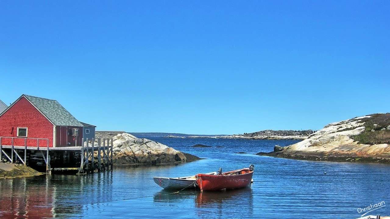Peggy's Cove, Nowa Szkocja, Kanada. puzzle online