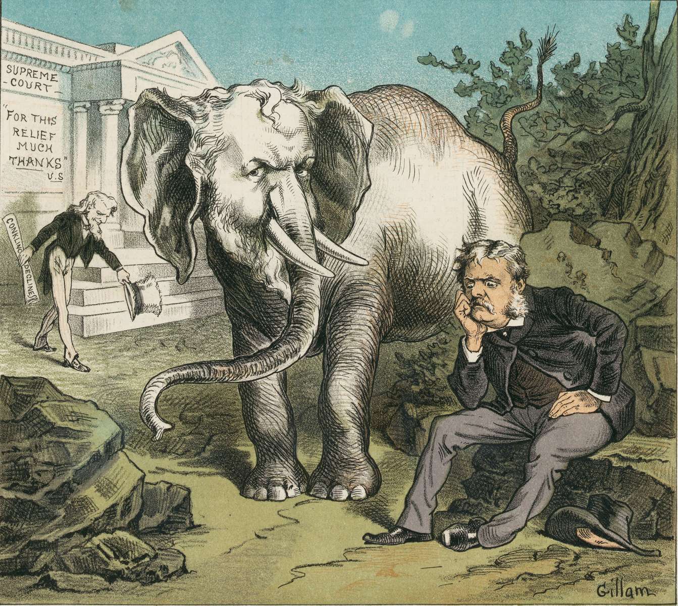 Gillam B -1882-03-15- Lo strano 'Elefante Bianco' puzzle online