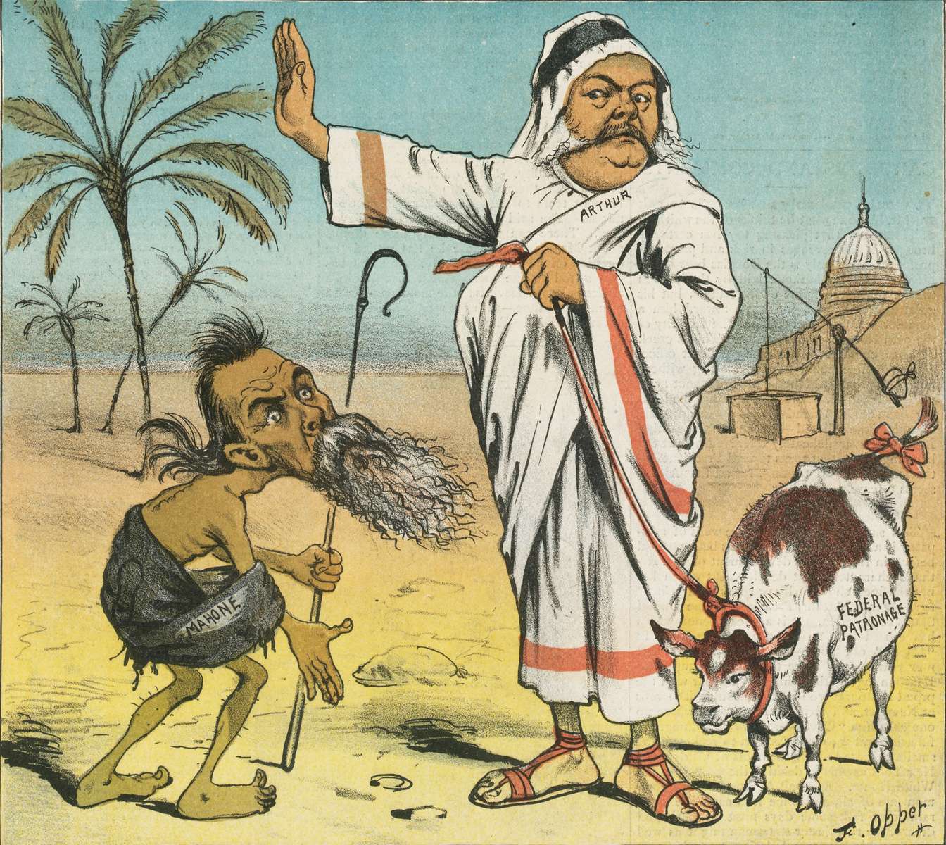 Burr Opper -1883/11/21- Een koele ontvangst legpuzzel online