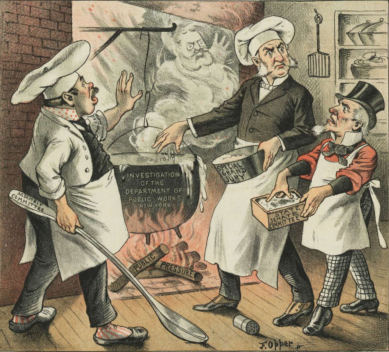 Burr Opper -23-01-1884- Velen bederven de bouillon legpuzzel online