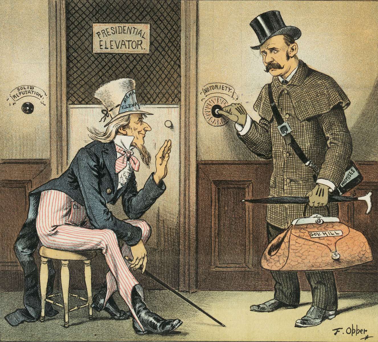 Burr Opper -1886/02/03- Zijn spoedigheid legpuzzel online