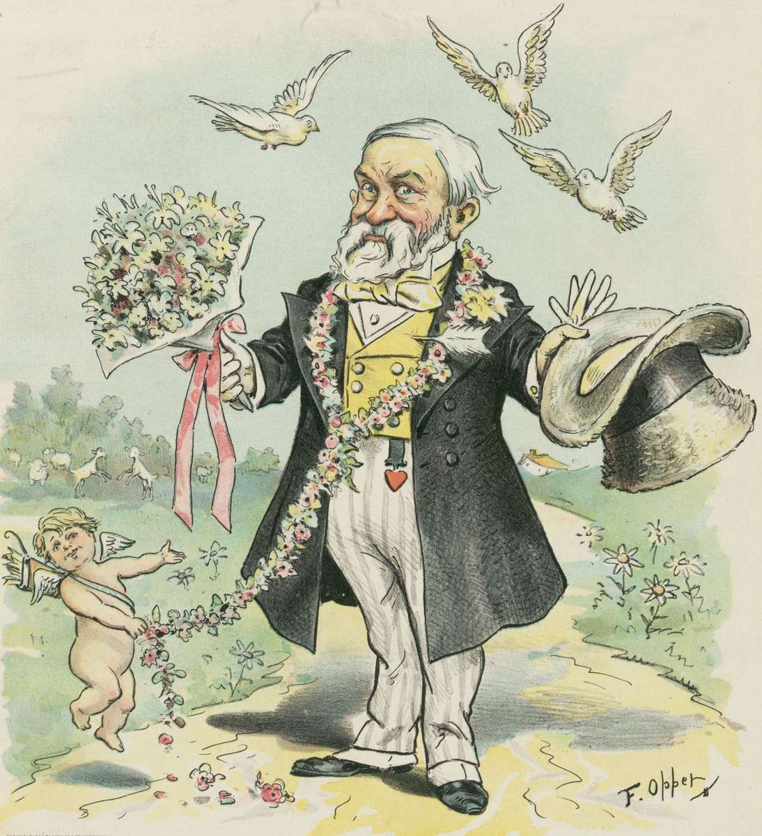 Burr Opper -1896-02-12- Cupid's Candidate jigsaw puzzle online