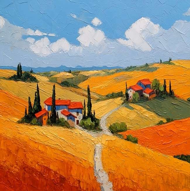 Paesaggio toscano puzzle online