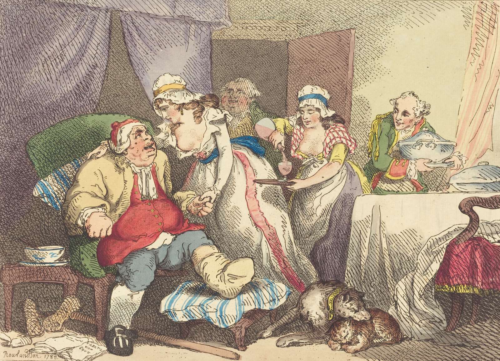 Rowlandson T -1785- The Gut Thersers puzzle online