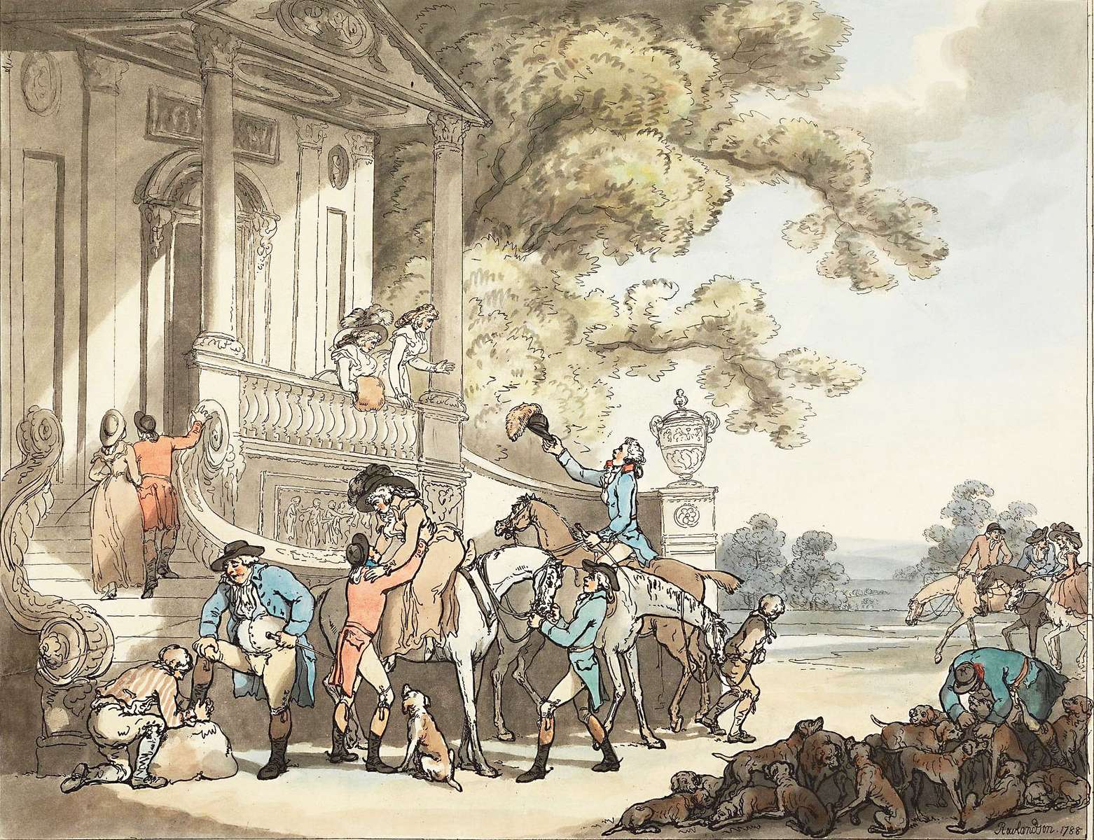 Rowlandson T -1788- Di ritorno dalla caccia puzzle online