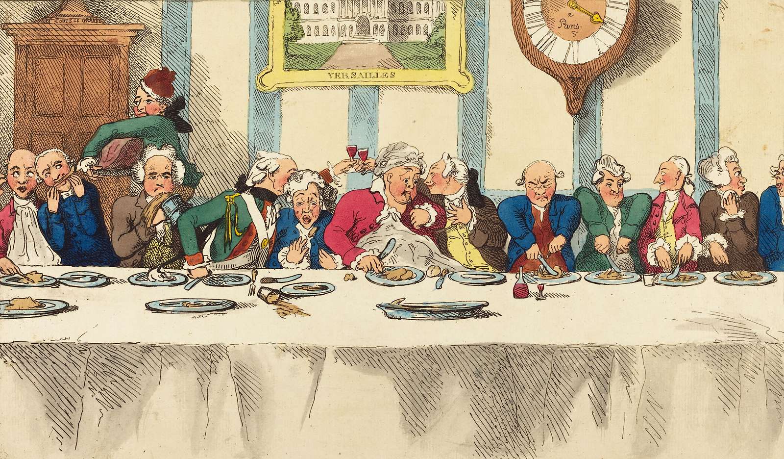 Rowlandson T -1792- The guest table jigsaw puzzle online