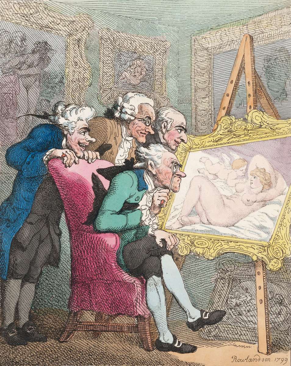 Rowlandson T -1799- The Connoisseurs jigsaw puzzle online
