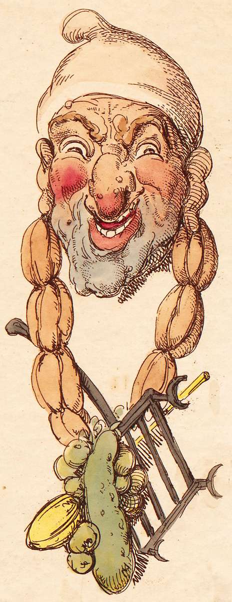 Rowlandson T -1800- Köpfe, Epicurum Online-Puzzle