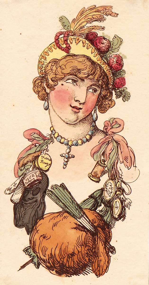 Rowlandson T -1800- teste, Fancynina puzzle online