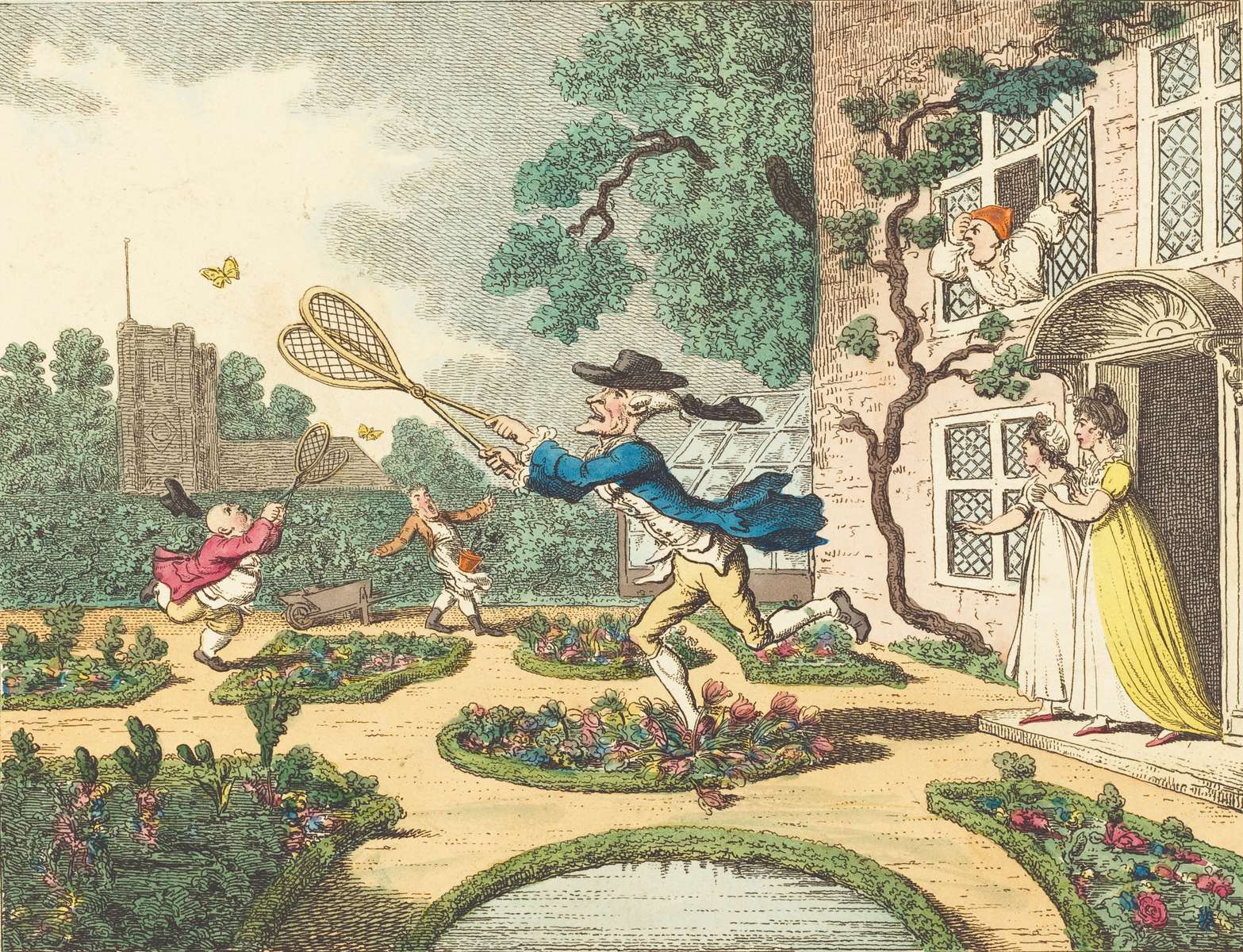 Rowlandson T -1806- Butterfly Hunting jigsaw puzzle online