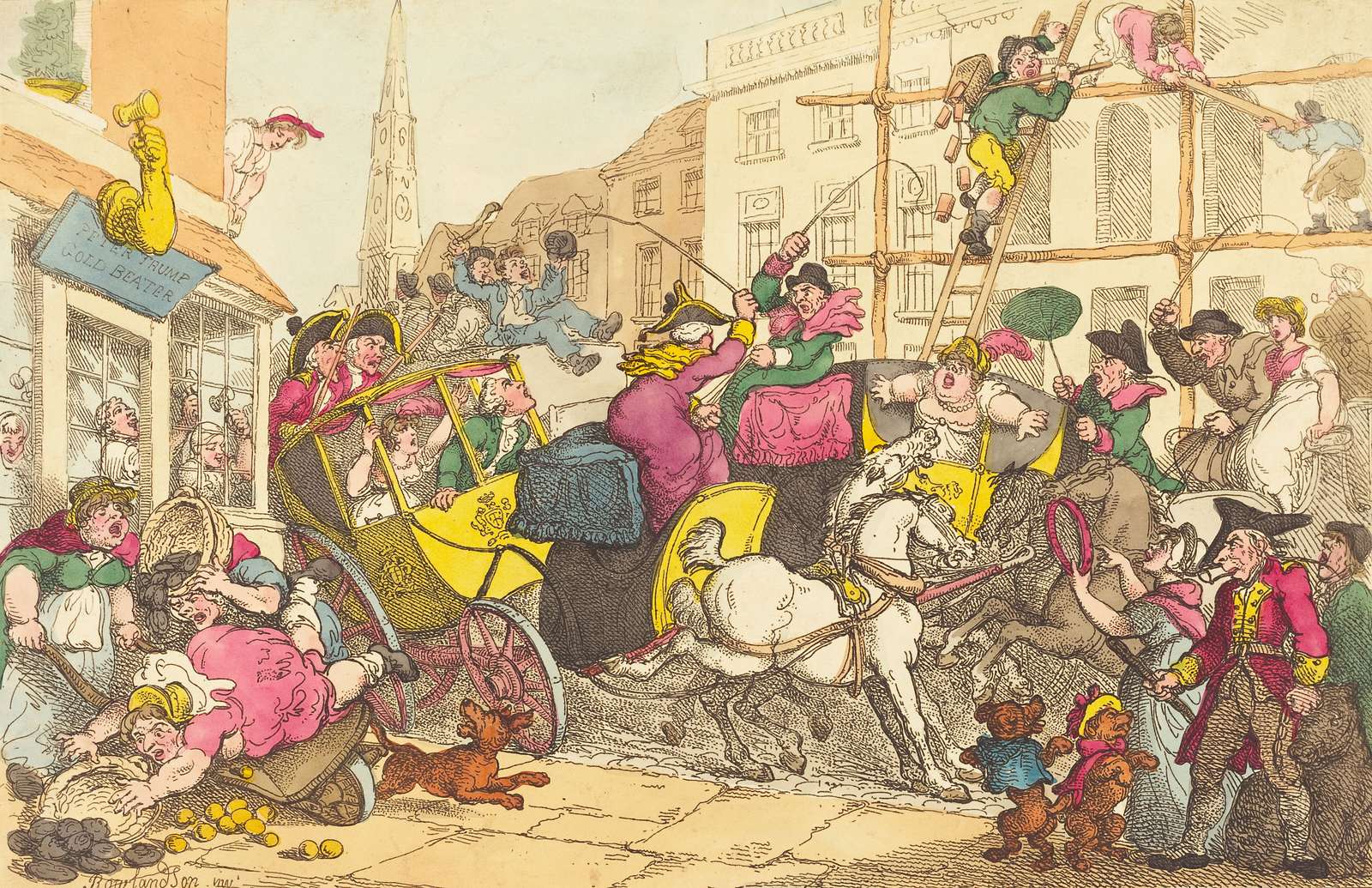 Rowlandson T -1807- The Misery of London online puzzle